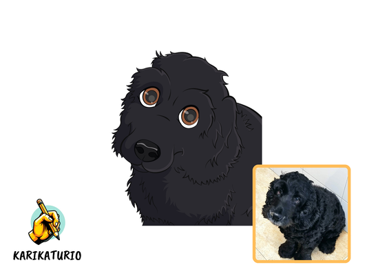 Portrét vašeho 🐶 psa, podle fotky ve stylu animovaných pohádek a filmů Disney